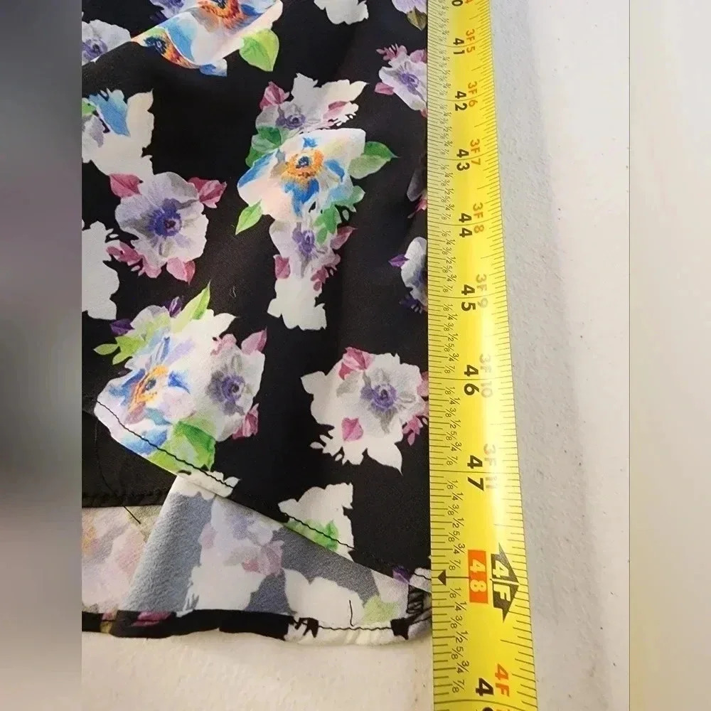 Aidan Mattox Floral Flounce High/Low Maxi Dress size 4 NWT Formal Wedding Guest - Picture 11 of 16